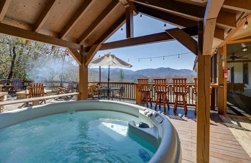 Bryson City House | Beautiful Bryson City Home with Hot Tub and Mtn Views!