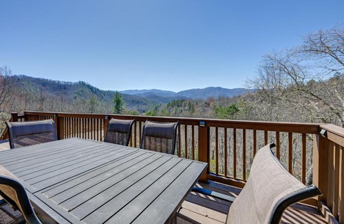 Bryson City House | Beautiful Bryson City Home with Hot Tub and Mtn Views!