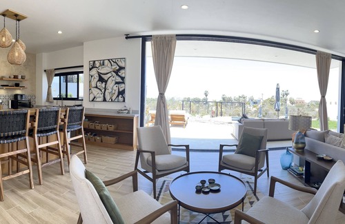 El Pescadero House | Beautiful compound 5-minute walk to the beach. Pool and fire pit.