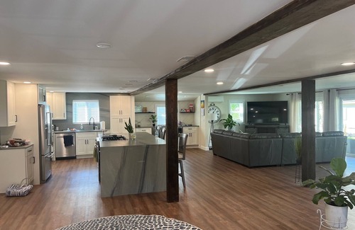 Lochmere House | Beautiful contemporary home with a dock on Lake Winnisquam