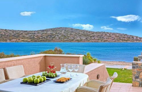 Elounda Villa | Beautiful Crete Villa 4 Bedrooms Villa Cretan Seafront Private Pool & Close To Town Elounda