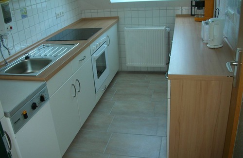 Dornum Apartment | Beautiful fine apartment with garden, meadow, view of water and land