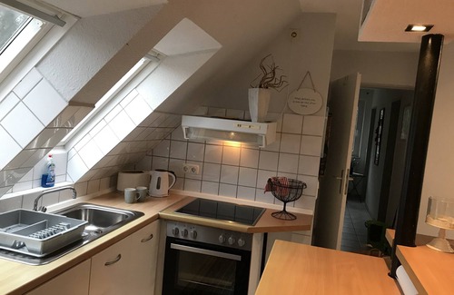 Bockel Apartment | Beautiful friendly apartment in Gyhum-Bockel on the A1 idyllic location with Waldblic