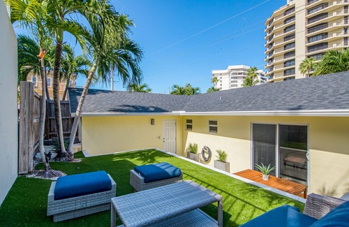 Juno Beach House | Beautiful home across street from beach path with AC, patio & washer/dryer