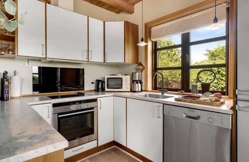 Bønnerup Strand House | Beautiful home in Glesborg with sauna