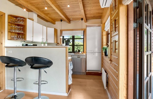 Bønnerup Strand House | Beautiful home in Glesborg with sauna