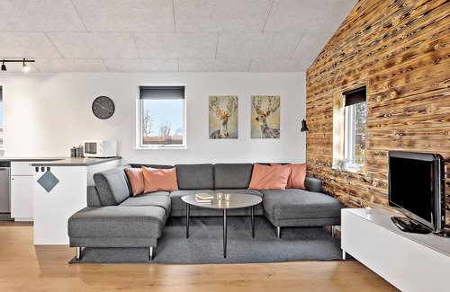 Hasmark Strand House | Beautiful home in Otterup with sauna