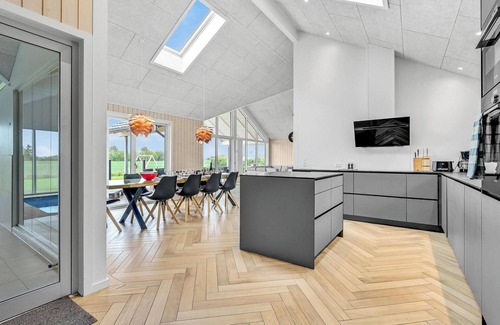 Tørresø House | Beautiful home in Otterup with sauna