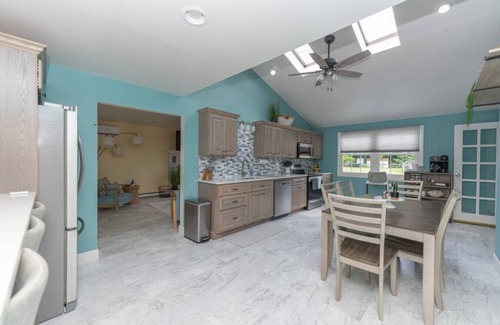 Lake Luzerne-Hadley House | Beautiful home on the river with Private Dock.