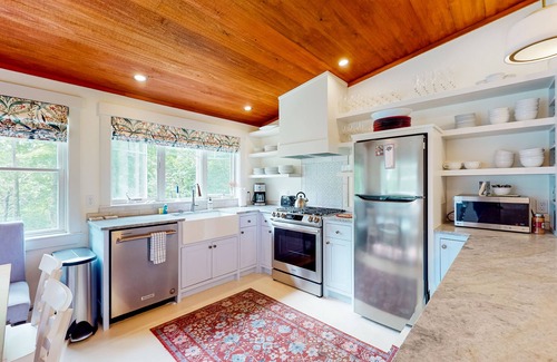 Camden House | Beautiful home right in town with private hot tub, firepit & lovely grounds