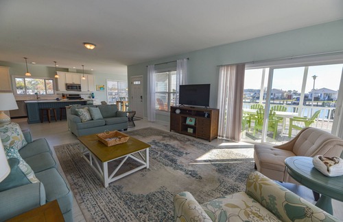 Long Neck House | Beautiful home-waterfront, beach, pools, family fun & pets!