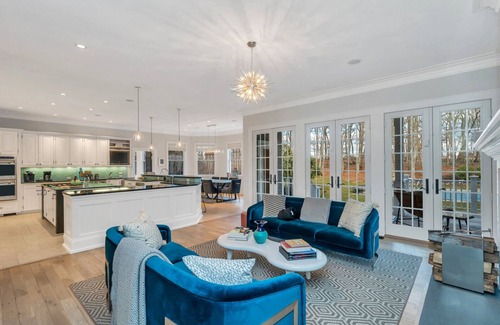 Water Mill House | Beautiful home with private pool, hot tub, gym, pool table, ping pong, fire.
