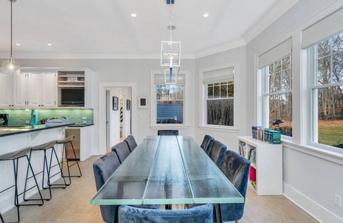 Water Mill House | Beautiful home with private pool, hot tub, gym, pool table, ping pong, fire.