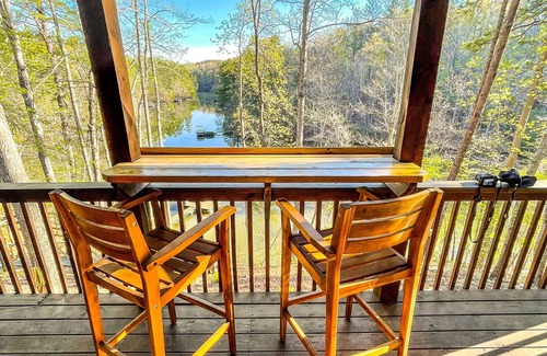 Mill Spring House | Beautiful Lake Front Log Cabin with Dock