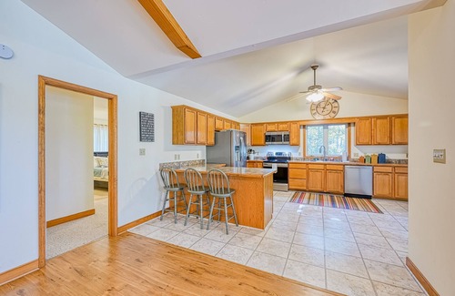 Mineral House | Beautiful lakefront home with large deck, firepit, dock