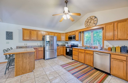 Mineral House | Beautiful lakefront home with large deck, firepit, dock