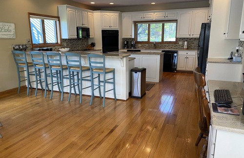 McHenry House | Beautiful Lakefront Home with Hot Tub Near Mountain and Attractions