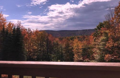 Pine Hill House | Beautiful Log Ski Cabin Belleayre Mtn Views