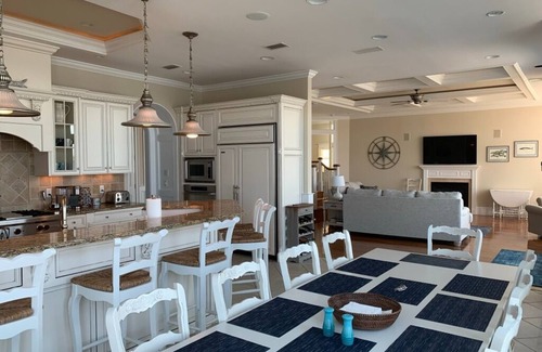 Beach Haven House | Beautiful Loveladies Bayfront Home, Private Beach, Pool, 6BR,5.5 Baths