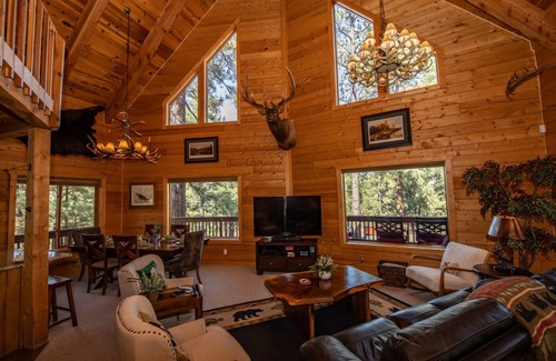 Loma Linda Cabin | Beautiful Mountain Views! Ping Pong! National Forest Access! 30 mins to Ski
