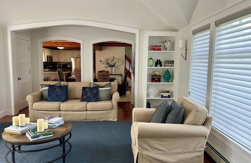Oak Bluffs House | Beautiful MV Retreat - Central AC - Large Deck, Blue Stone Patio and Fire Pit