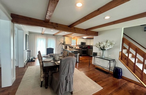 Oak Bluffs House | Beautiful MV Retreat - Central AC - Large Deck, Blue Stone Patio and Fire Pit