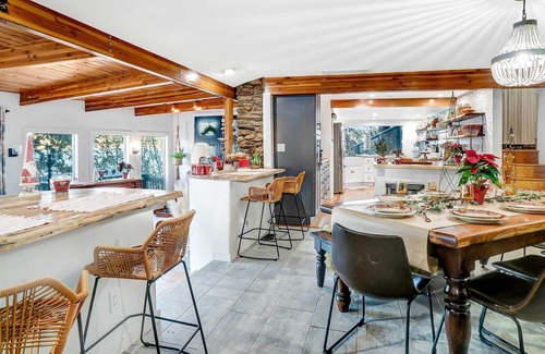 Newman Lake House | Beautiful Newman Lake Home w/ Dock & Hot Tub!