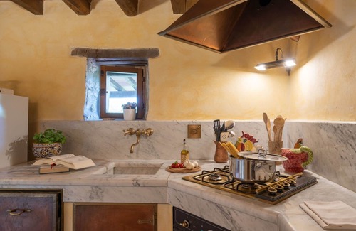 Dicomano Villa | Beautiful private villa with hot tub, WIFI, private pool, A/C, TV, patio, panoramic view and par.