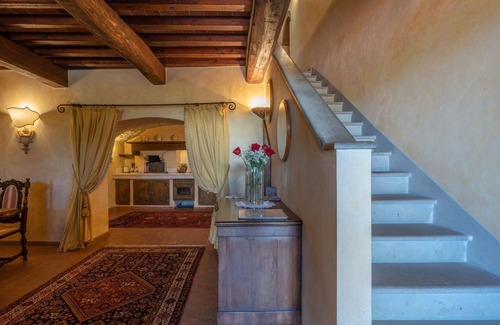 Dicomano Villa | Beautiful private villa with hot tub, WIFI, private pool, A/C, TV, patio, panoramic view and par.