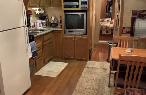 Becker County House | Beautiful remote camping on the lake in the comfort of a 38’ camper.
