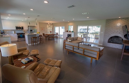 Convair Cove House | Beautiful renovated canal home w/dock, 4 blocks from beach &downtown Cocoa Beach