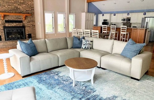 Lake of the Woods House | Beautiful, spacious, lakefront home large lot, firepit, hot tub, and more
