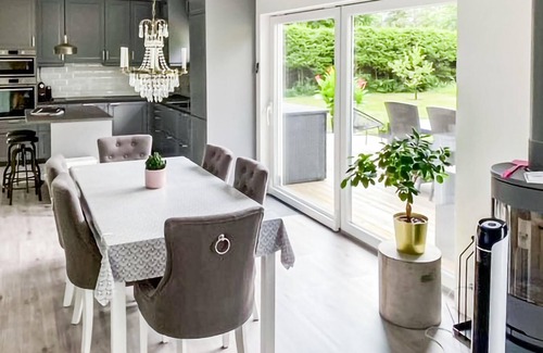 Vittsjo House | Beautiful vacation home with a nice, large terrace.