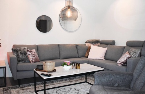Vittsjo House | Beautiful vacation home with a nice, large terrace.