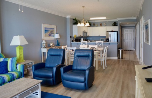 West Panama City Beach Condo | Beautiful Views From Large 6th Floor Balcony at Emerald Isle Resort