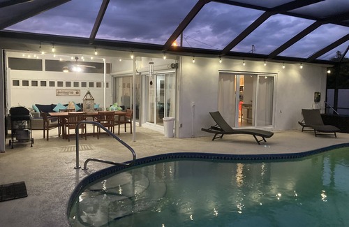 Port Charlotte - Charlotte Harbor House | Beautiful waterfront home, heated pool, bbq, dock, close to beaches, restaurant