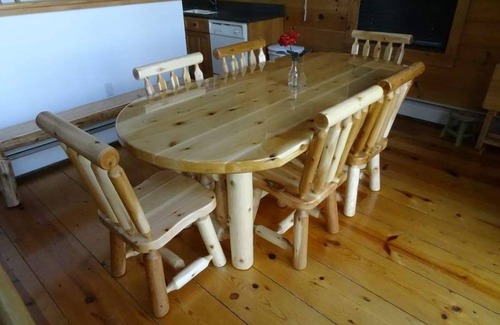 Hillsdale Ski Chalet | Beautifully decorated & immaculate log chalet on 3 acres, winter views.
