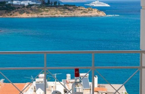 Agios Nikolaos House | Bellevue Suites Apartment 1 with Sea View