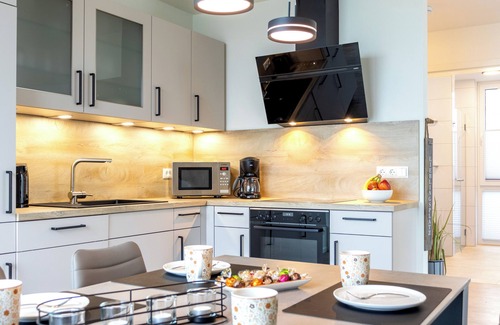 Fehmarn Apartment | BeltBlick 29 - Roof terrace. Sea view. Barrier-free. Silence.