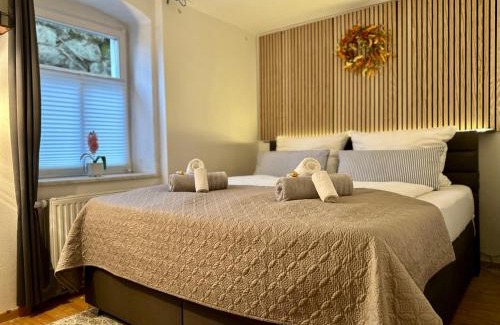 Konigstein an der Elbe Apartment | Bergling Apartment im Zentrum Netflix Festungsblick Obst und Wein