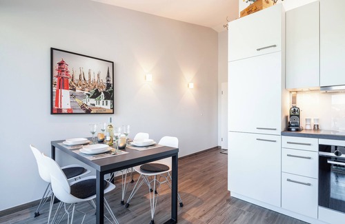 Busum Apartment | Best Büsum - Penthouse Admiral | Roof Terrace & Meerzeit