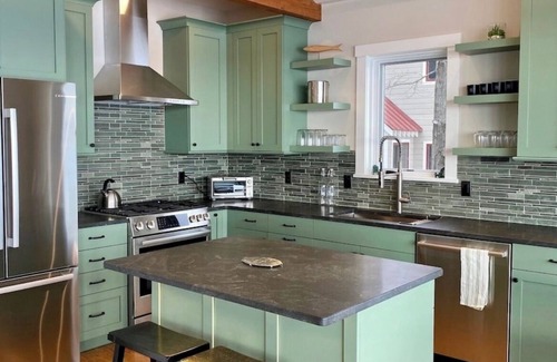 Saratoga Springs House | Best New Saratoga Lakefront Retreat, 4BR private dock spa patio deck. Near Track