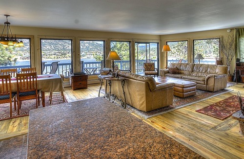 Estes Park Cabin | BEST VIEW in Estes Park! 1 of 2 Adjacent Stunning Cabins on Lake Estes #3459