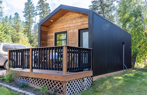 Martin City Cabin | Big Bear Micro Cabin with loft at Spotted Bear Retreat