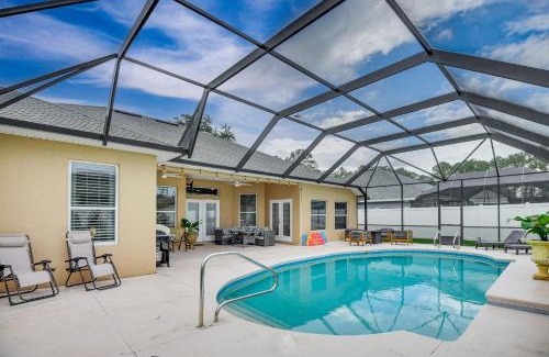 Palm Coast House | Bike, Golf and Swim Palm Coast Home with Lanai!