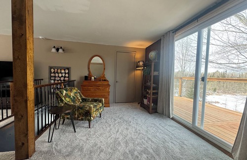 Melrude Cabin | Birder's Paradise: Cozy Cabin on Private Pond w/Wood-Stove, New Kitchen, Birds!