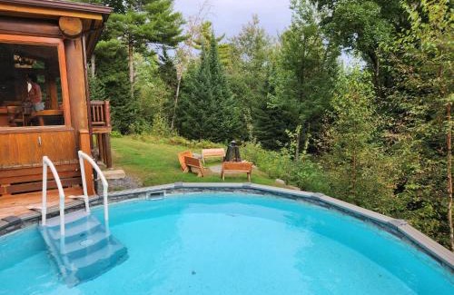 Fiddler Lake Resort Ski Chalet | Blue Moose Private pool spa sauna lake access