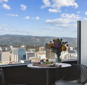 Adelaide Central Business District Apartment | Blue Pool Escape Stunning Views