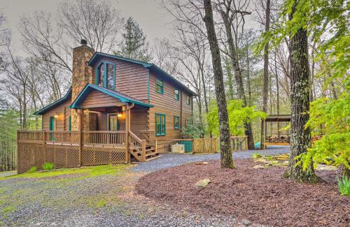Cherry Log House | Blue Ridge Cabin with Hot Tub, Fire Pit, and Game Room