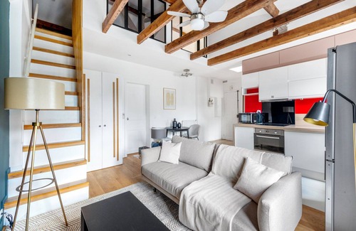 Jardin des plantes Apartment | Blueground | Bastille, elev, nr Bassin & Seine